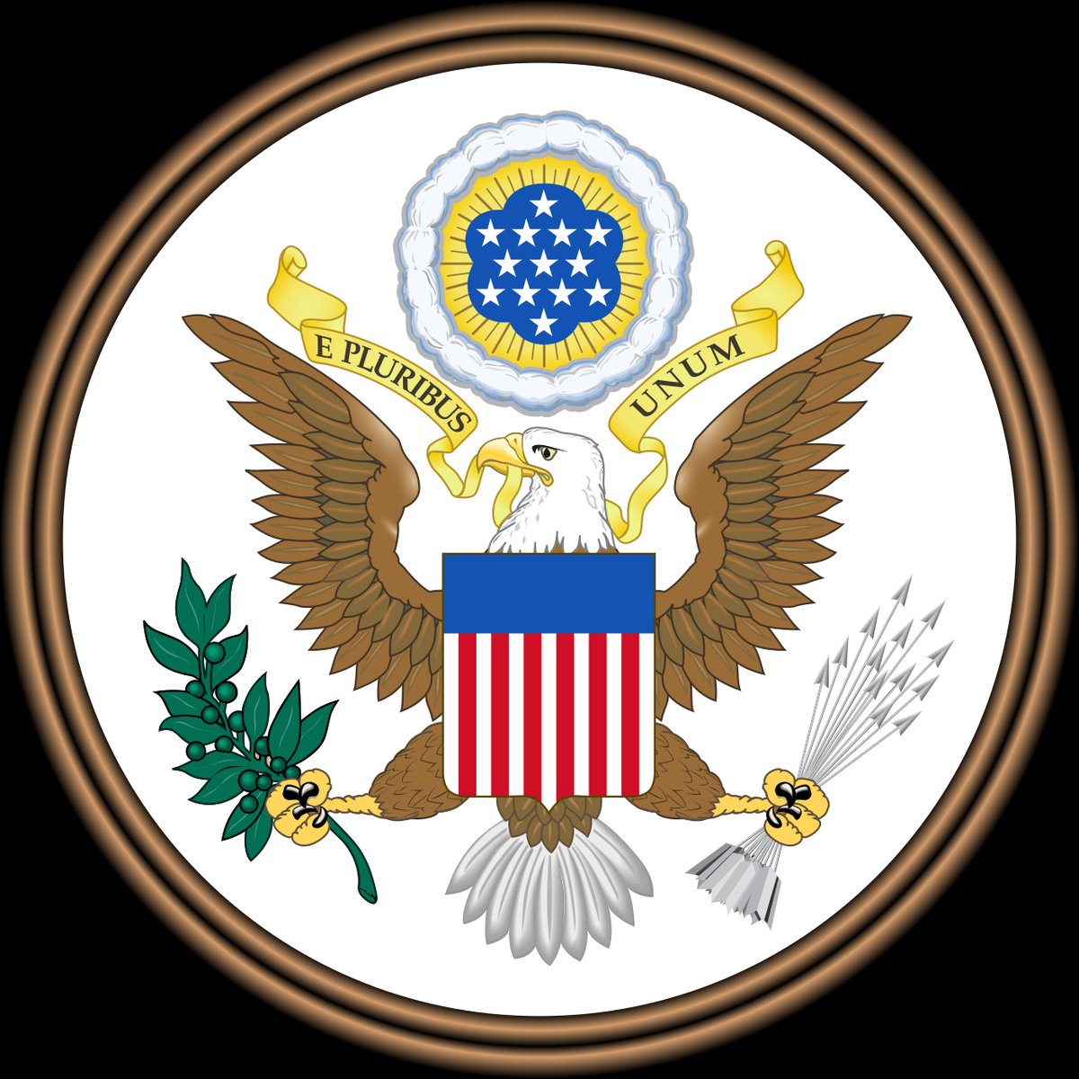 Olive Branch, MS, TN - Pilt:Great Seal of the United States (obverse).svg – Wikipedia
